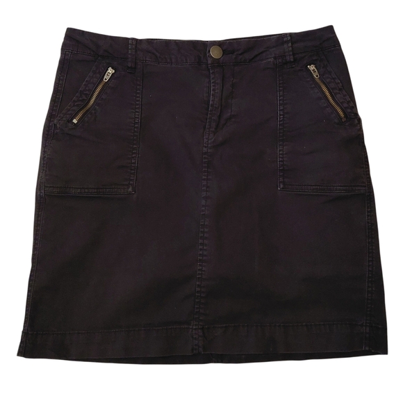 Denver Hayes Dark Pencil Skirt with Zipper Details - Picture 1 of 6
